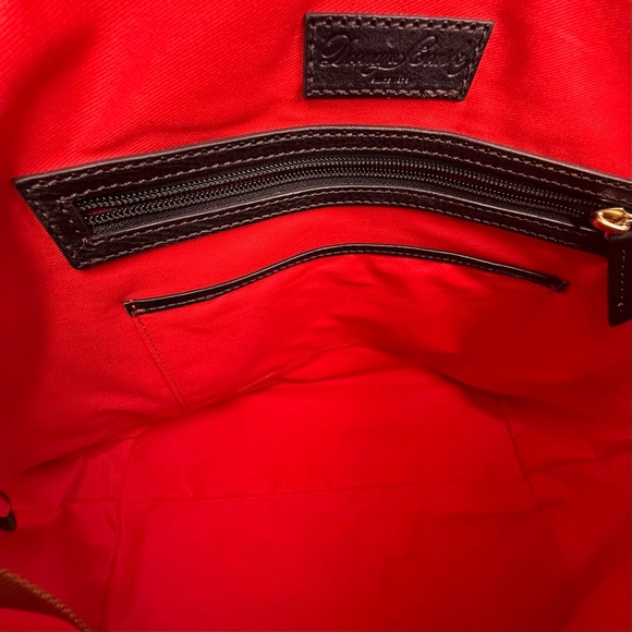 Black Leather Dooney & Bourke Naomi Handbag - Picture 6 of 11